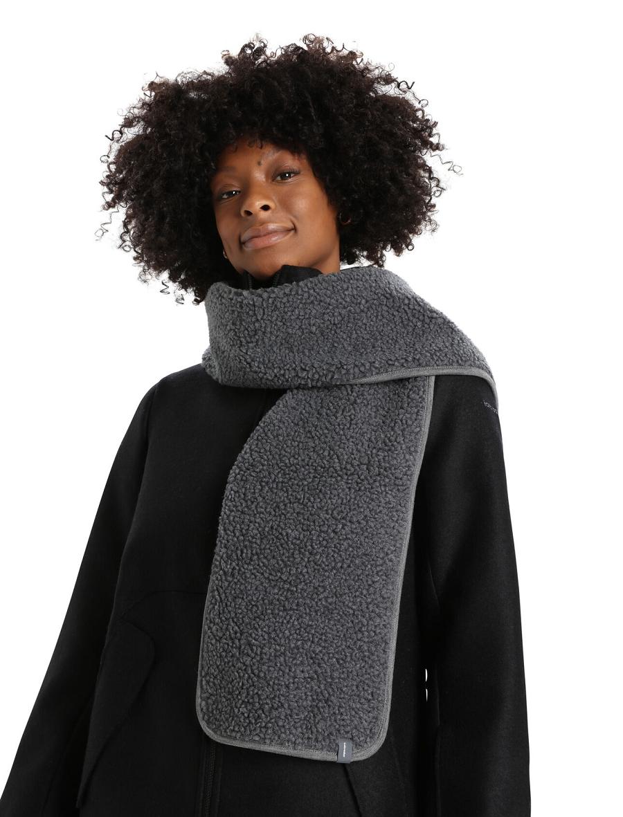 Echarpes Icebreaker Unisex RealFleece™ Merino High Pile Femme Grise | FR 1451XYUF